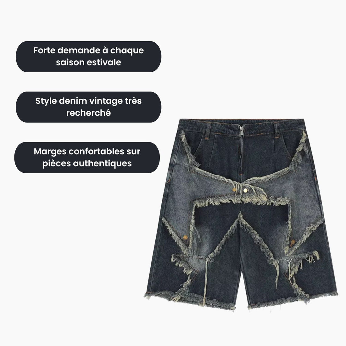 Shorts en Jeans Vintage